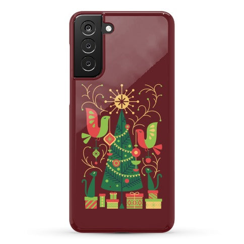 Vintage Christmas Tree Decorating Phone Case
